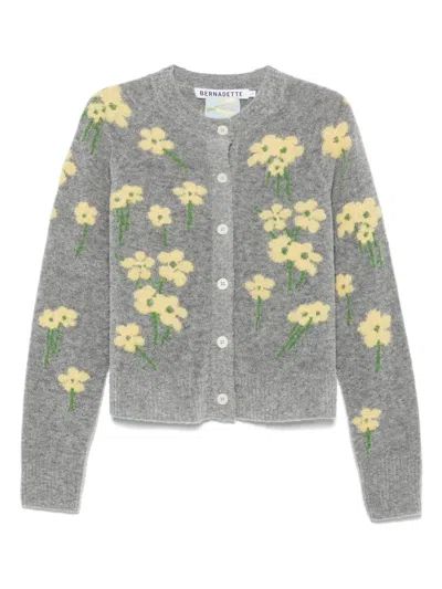 Bernadette Claudia Cardigan In Grey