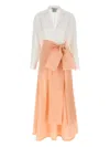 Bernadette Cotton-blend Dress In White