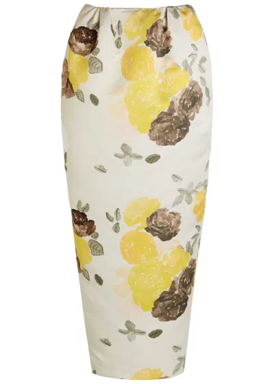 BERNADETTE BERNADETTE DAMIAN FLORAL-PRINT MIDI SKIRT