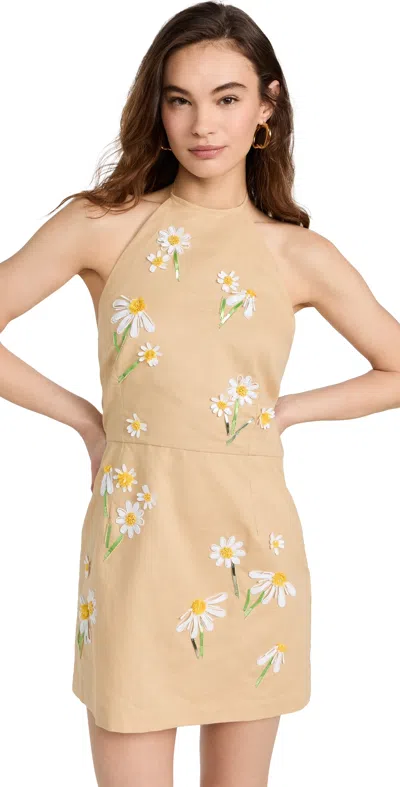 Bernadette Delilah Mini Dress Soft Yellow