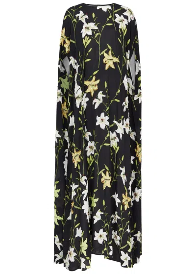 Bernadette Eleonore Floral-embellished Maxi Dress In Multi