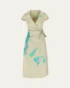 Bernadette Embellished Wrap Dress