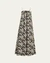Bernadette Estelle Floral A-line Gown With Bow