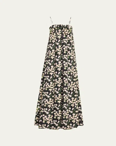 Bernadette Estelle Floral A-line Gown With Bow