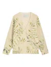 Bernadette Zuri Printed Knitted Cardigan In Neutral