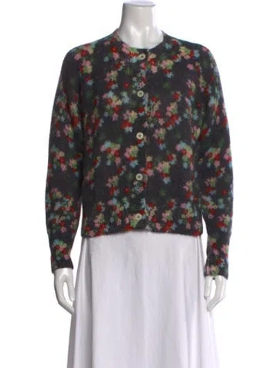 Pre-owned Bernadette Floral Print Crew Neck Sweater In Multicolor