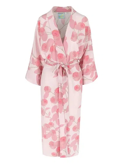 Bernadette Floral-print Dress In Pink