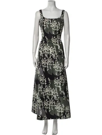 Pre-owned Bernadette Floral Print Long Dress In Multi