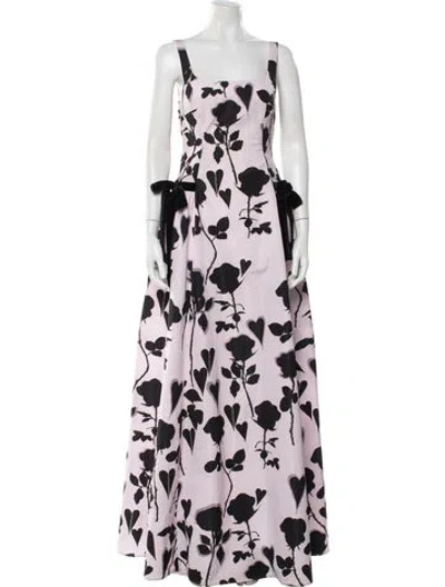 Pre-owned Bernadette Floral Print Long Dress In Pink