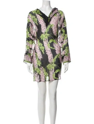 Pre-owned Bernadette Floral Print Mini Dress In Multi