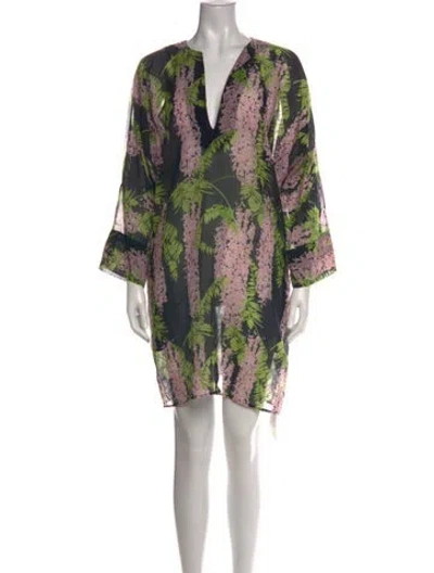 Pre-owned Bernadette Floral Print Mini Dress In Multi
