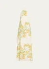 Bernadette Frannie Floral Print Maxi Dress In Kumquat Ivory