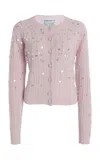 Bernadette Gilberte Embroidered Cardigan In Pink
