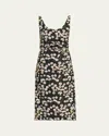 Bernadette Gisele Floral Ruched Midi Tank Dress In Multi
