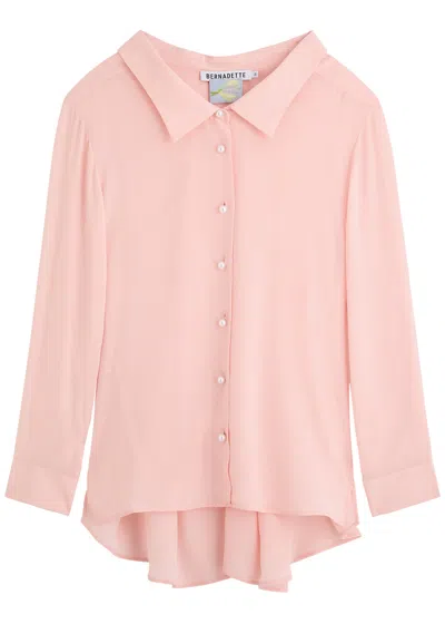 Bernadette Guido Silk Crepe De Chine Shirt In Pink