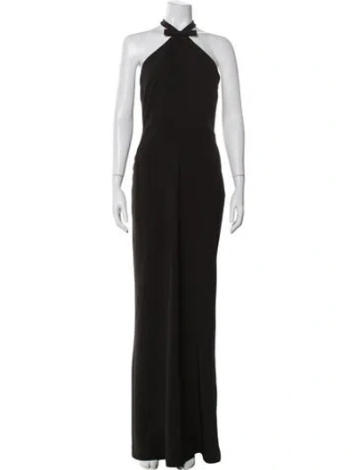 Pre-owned Bernadette Halterneck Long Dress W/ Tags In Brown