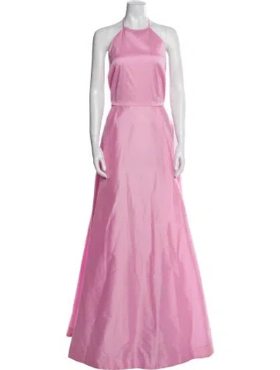 Pre-owned Bernadette Halterneck Long Dress W/ Tags In Pink