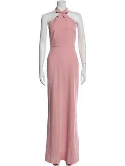 Pre-owned Bernadette Halterneck Long Dress W/ Tags In Pink
