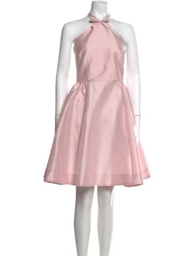 Pre-owned Bernadette Halterneck Mini Dress In Pink