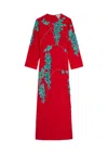 Bernadette Harry Embroidered Silk Maxi Dress