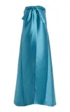 Bernadette Jacques Strapless A-line Dress In Blue