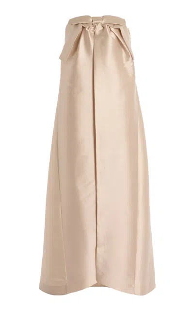Bernadette Jacques Strapless A-line Dress In Nude