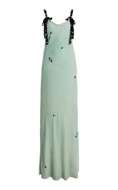 Bernadette Julie Embellished Maxi Dress In Green