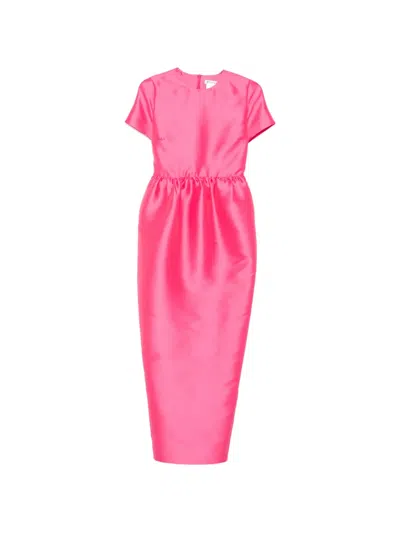 Bernadette Lexi Gathered-waist Dress In Pink