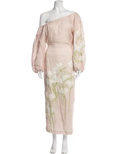 Pre-owned Bernadette Linen Knee-length Dress In Green