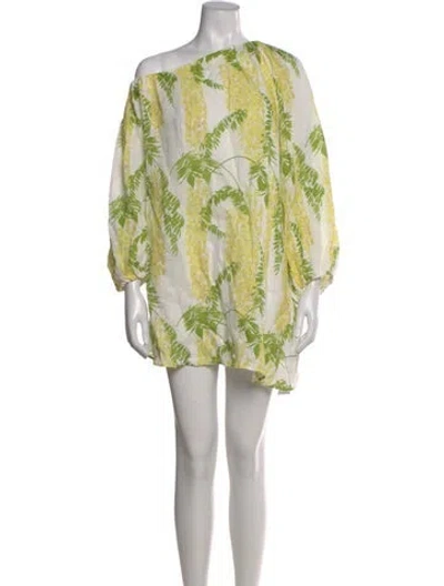 Pre-owned Bernadette Linen Mini Dress W/ Tags In Multi