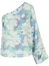 Bernadette Lola Floral-print Blouse In Blue