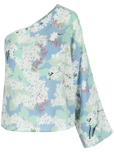Bernadette Lola Floral-print Blouse In Blue