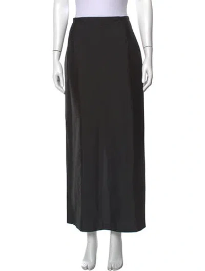 Pre-owned Bernadette Long Skirt In Black