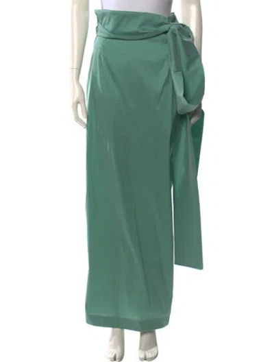 Pre-owned Bernadette Long Skirt In Green