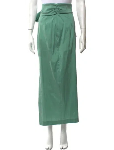 Pre-owned Bernadette Long Skirt In Green