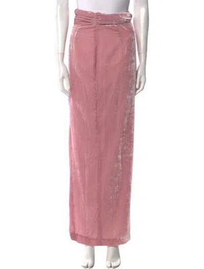 Pre-owned Bernadette Long Skirt In Pink