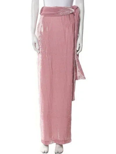 Pre-owned Bernadette Long Skirt In Pink