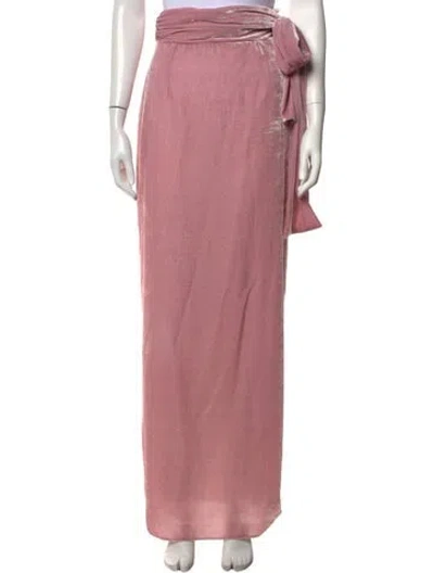 Pre-owned Bernadette Long Skirt In Pink