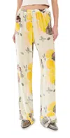 Bernadette Floral Velvet Relaxed Pants In Multi