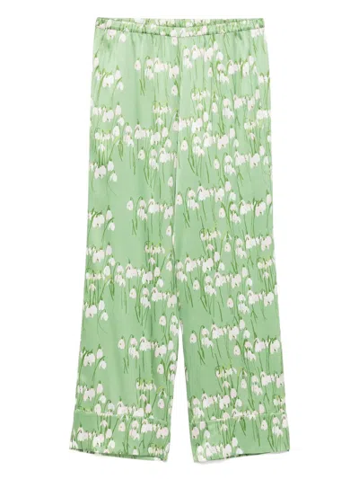 Bernadette Louis Floral-print Stretch-silk Pyjama Trousers In Multi Print
