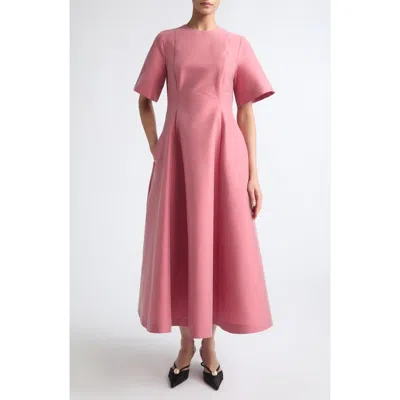 Bernadette Madeline Midi Dress In Pink