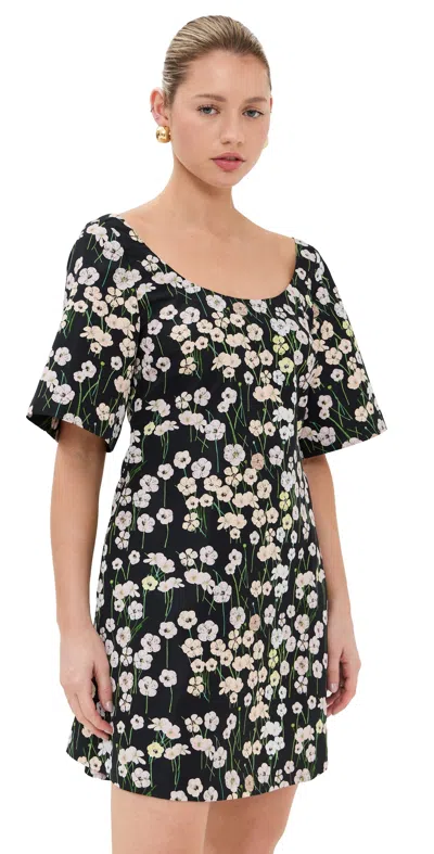 BERNADETTE MANOU SHORT DRESS BUTTERCUPS/BLACK