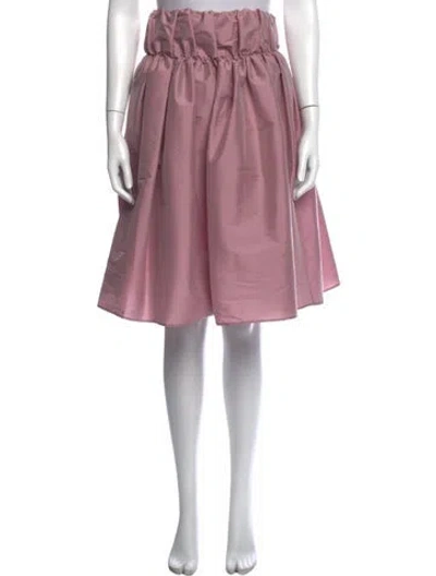 Pre-owned Bernadette Midi Length Skirt In Pink