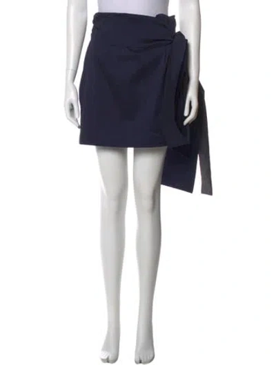 Pre-owned Bernadette Mini Skirt In Blue