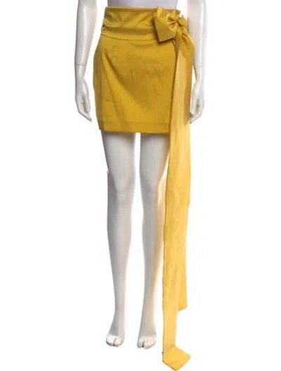 Pre-owned Bernadette Mini Skirt W/ Tags In Yellow