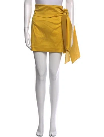 Pre-owned Bernadette Mini Skirt In Yellow