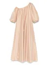 Bernadette Nathalie Off-the-shoulder Taffeta Gown In Neutrals