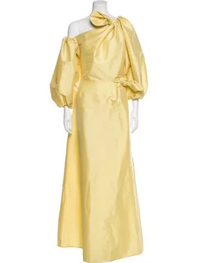 Pre-owned Bernadette One-shoulder Long Dress W/ Tags In Yellow