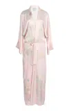 Bernadette Peignoir Silk Satin In Pink
