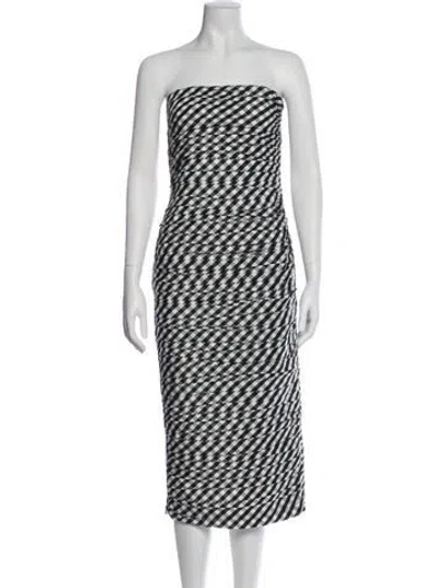 Pre-owned Bernadette Plaid Print Knee-length Dress In Multi